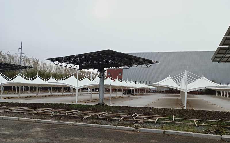 沈陽張拉膜結構停車棚